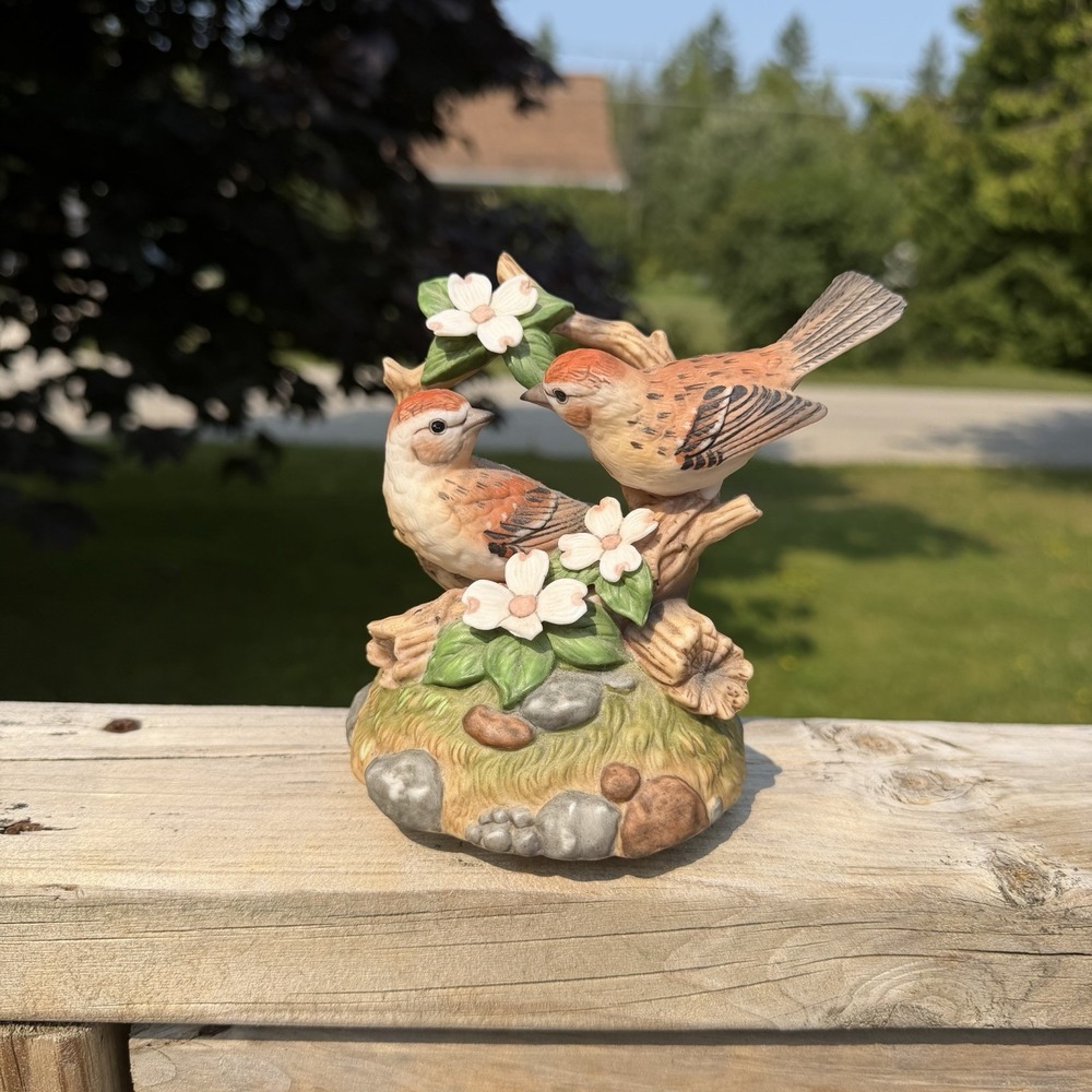 Crystal Cathedral 1999 Sparrows Club Amazing Grace Music Box Birds Dogwood Works